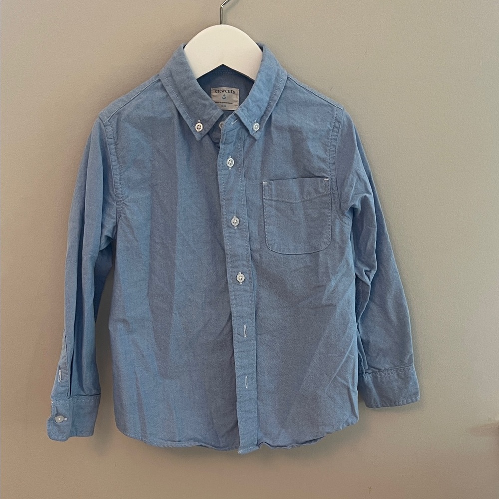 J. Crew Blue Button-Down Kids Shirt